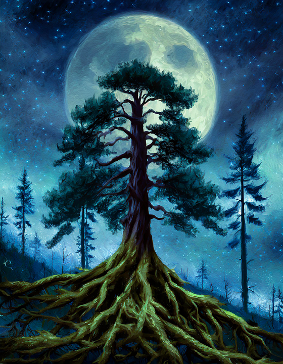 Download Ai Generated, Tree, Roots. Royalty-Free Stock Illustration ...