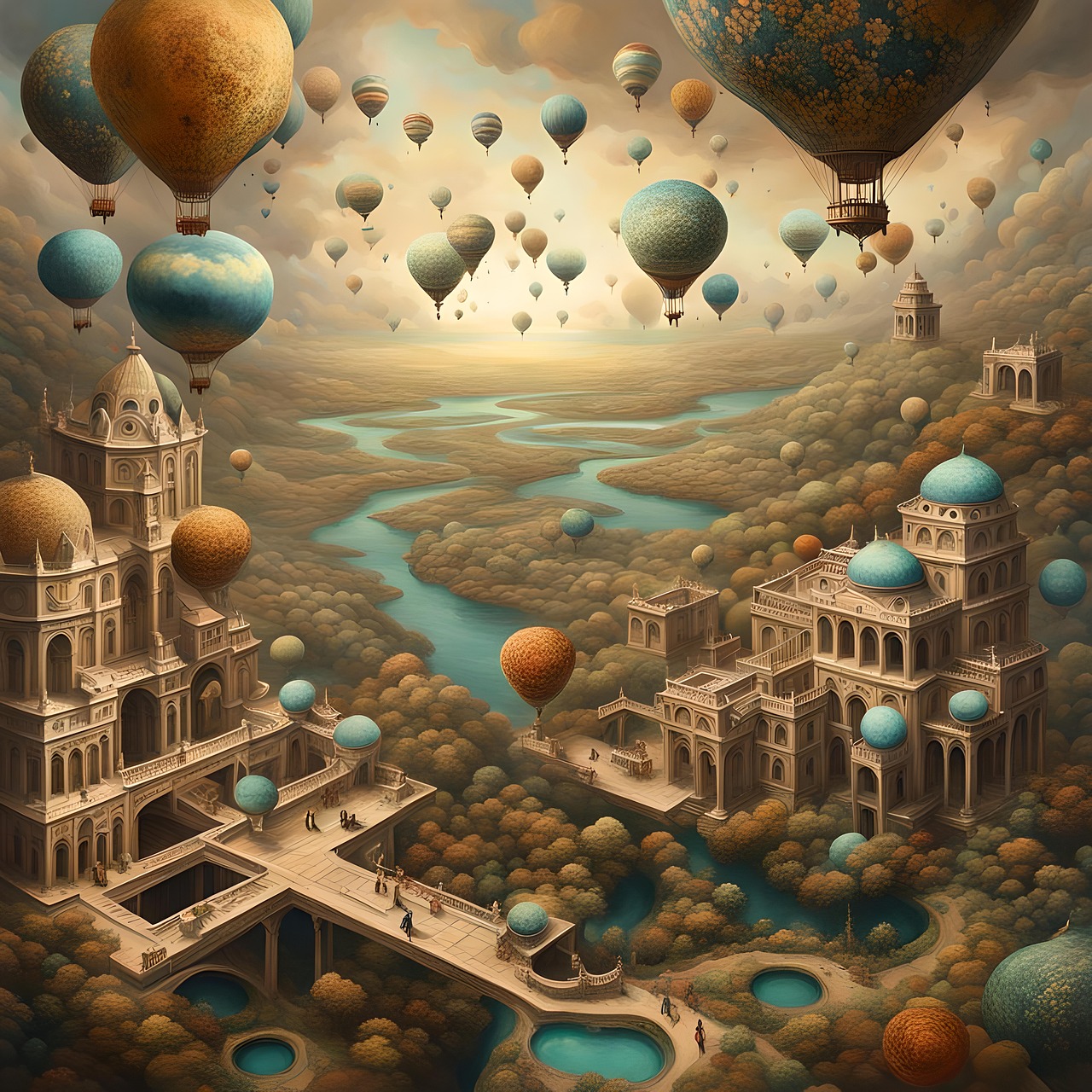 Download Ai Generated Flight Balloons Royalty Free Stock