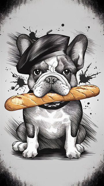 Free ai generated french bulldog bulldog illustration