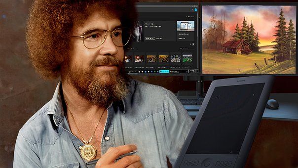 Bob, Ross, Natur, Photoshop, Fotografie