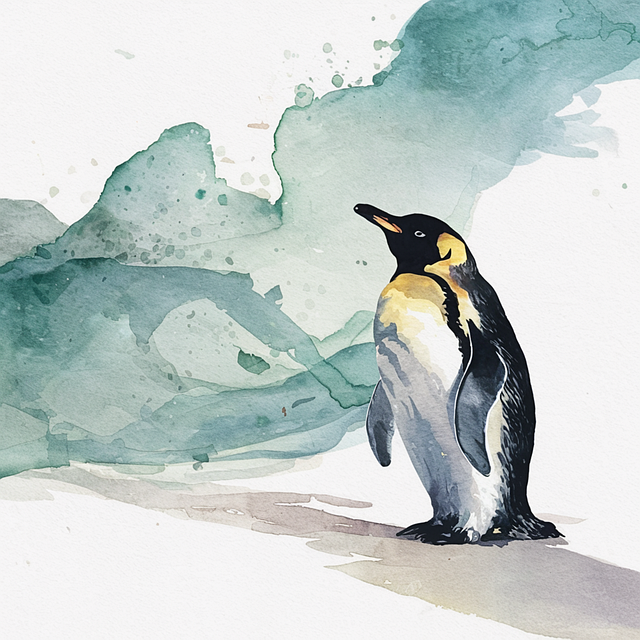 Free ai generated penguin bird illustration