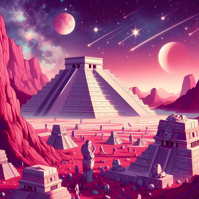 Ai Generiert, Pyramide, Planet