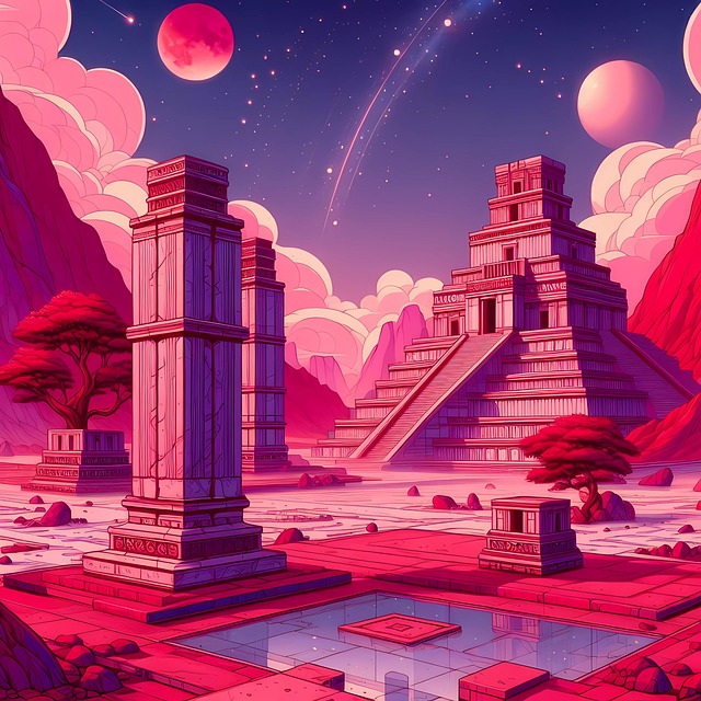 Ai Generiert, Pyramide, Planet