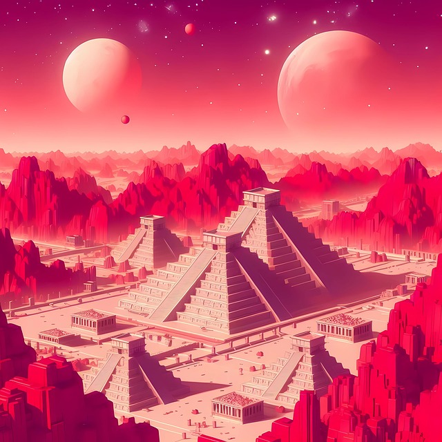 Ai Generiert, Pyramide, Planet