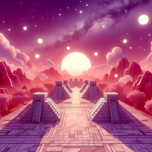 Free ai generated pyramid planet illustration