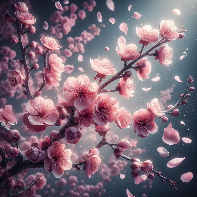 Free ai generated flowers cherry blossoms illustration