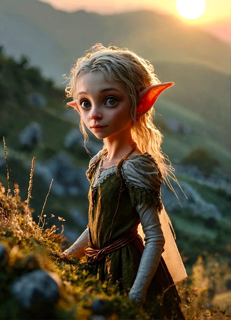 Download free HD stock image of Ai Generated Nature Free ai generated nature elf illustration