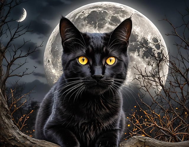 Free ai generated cat nature illustration