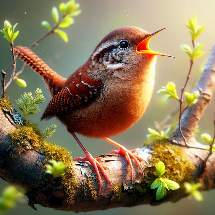 Wren Bridge Spring Download Wren, Songbird, Spring. Royalty-Free Stock Illustration Image ...