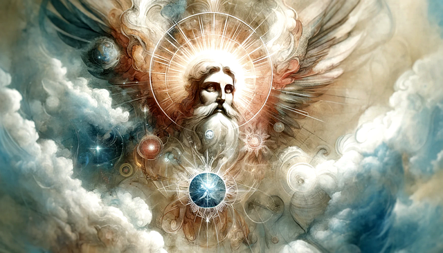 Free ai generated eternal father god's kingdom illustration