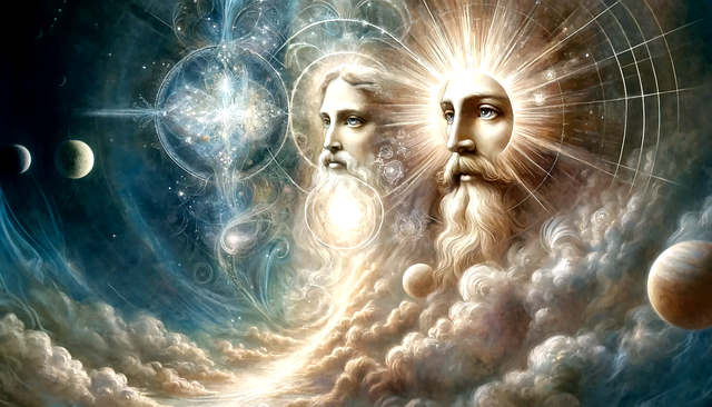Free ai generated father and son eternal unity illustration