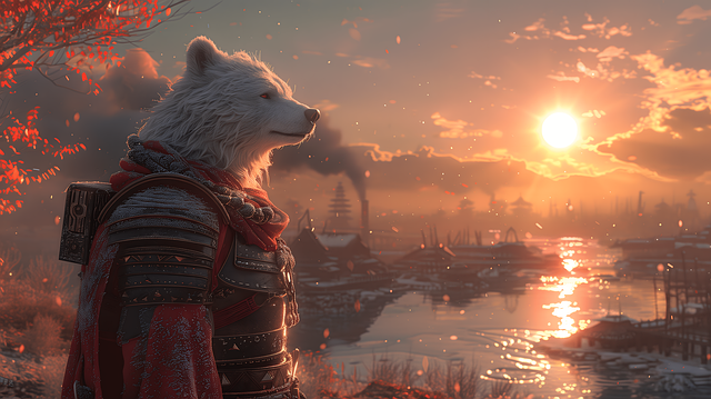 Free ai generated bear polar bear illustration