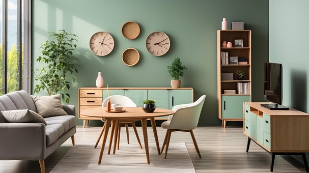 Free Ai Generated Living Room illustration and picture