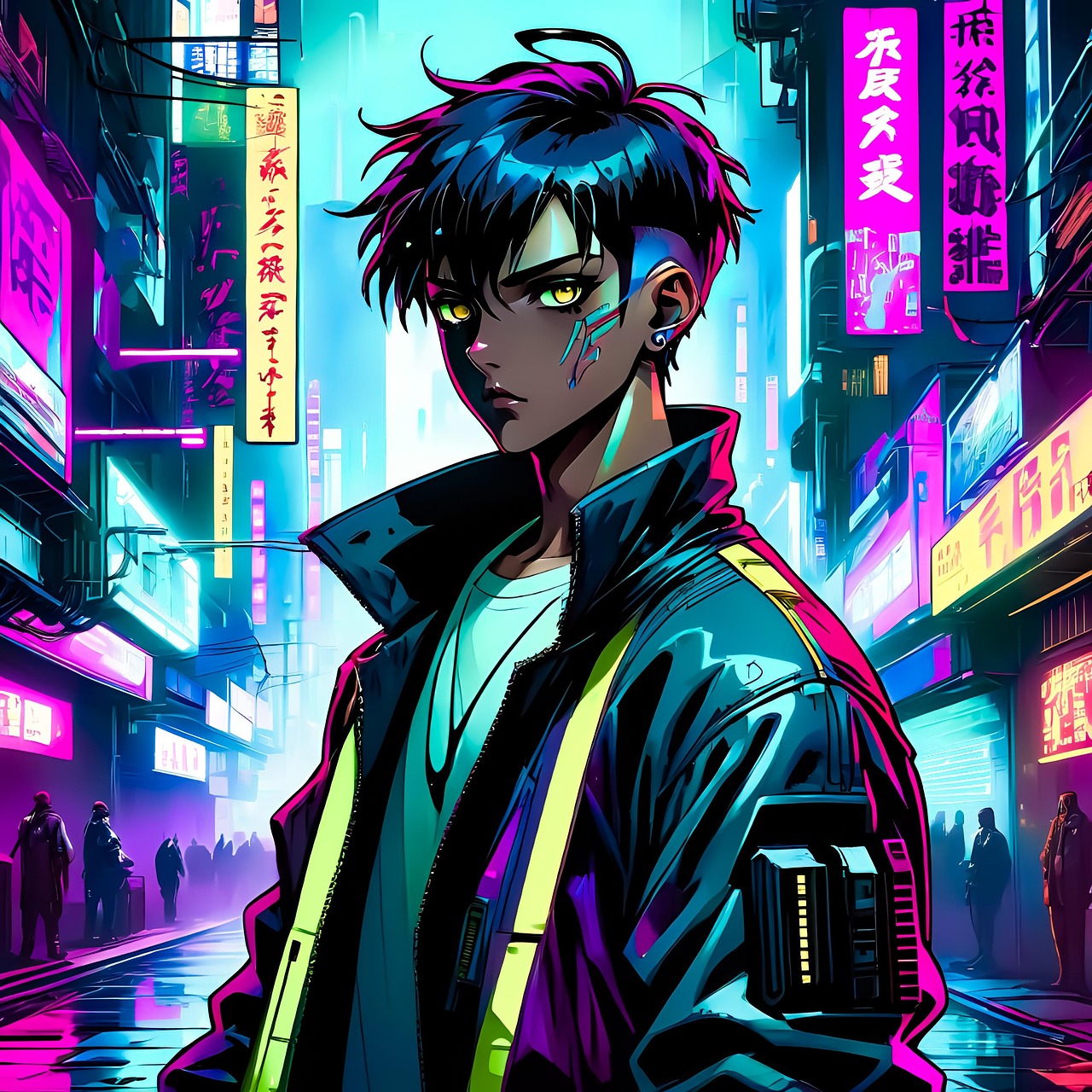 Greann Gr Manga Gratis Comic Book Stijl Word Op Een Blauwe Groene greann-gr-manga-gratis-comic-book-stijl-word-op-een-blauwe-groene
