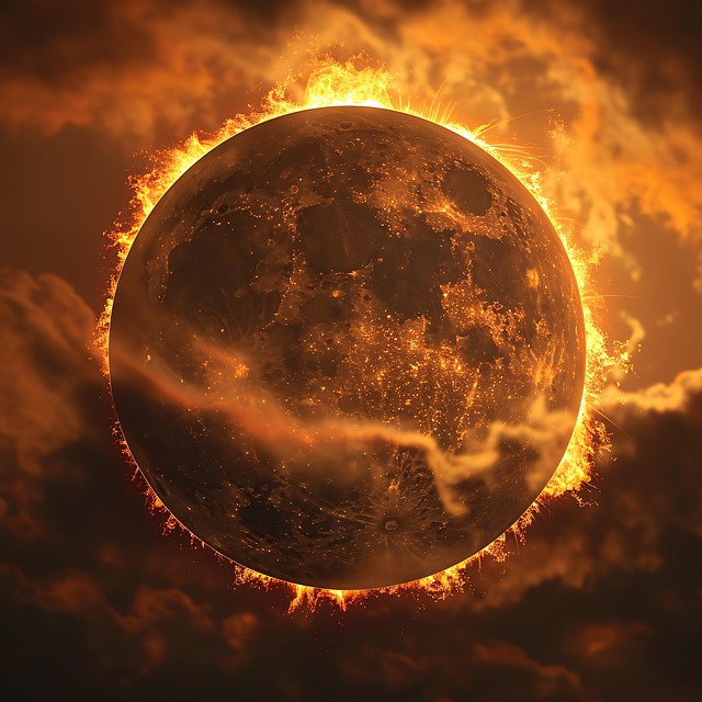 Free ai generated eclipse solar illustration