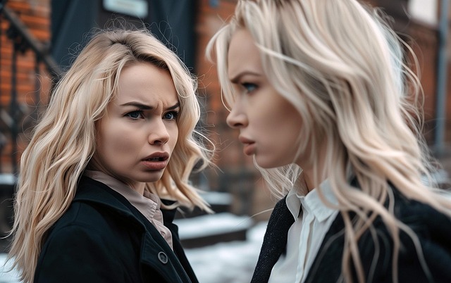 Free ai generated women confrontation illustration