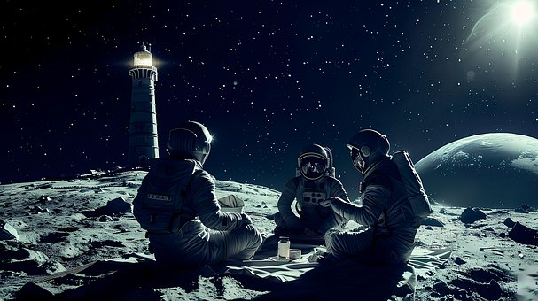 Free Ai Generated Astronauts illustration and picture