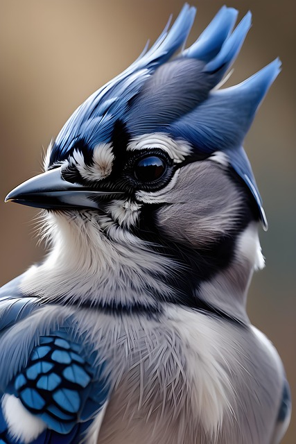 Созданный Ии, Blue Jay, Птица, Животное