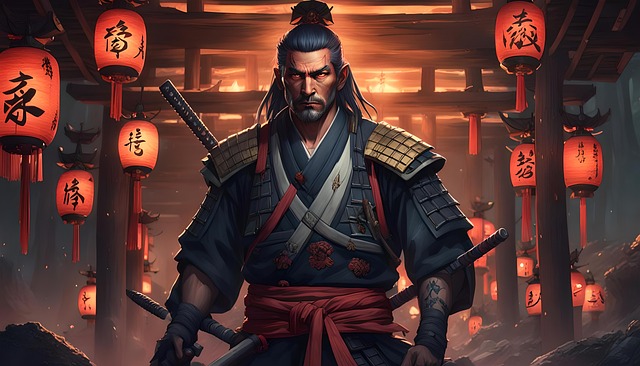Download free HD stock image of Ai Generated Man Free ai generated man samurai illustration