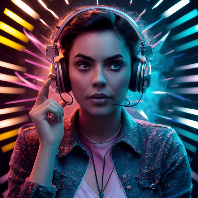 Free ai generated podcast microphone illustration