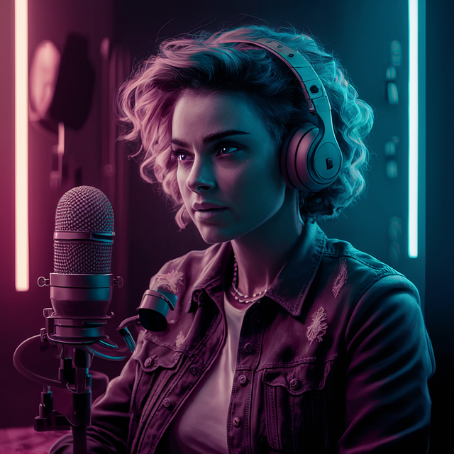 Download Ai Generated Podcast Microphone Royalty Free Stock