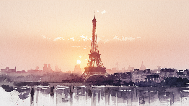 Free ai generated paris eiffel illustration