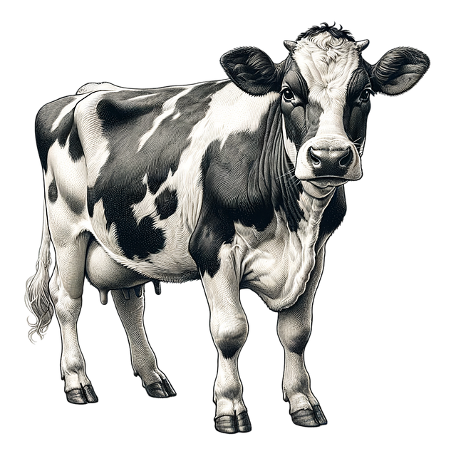 Download free HD stock image of Ai Generated Cow Free ai generated cow cattle illustration