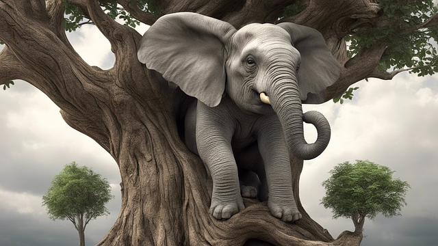Free Ai Generated Elephant illustration and picture