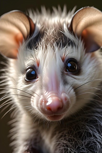Free ai generated opossum animal illustration