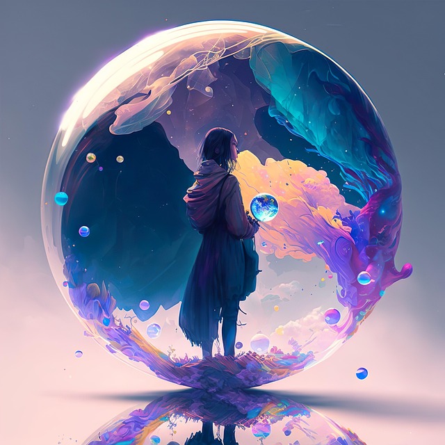Download free HD stock image of Ai Generated Orb Free ai generated orb sphere illustration