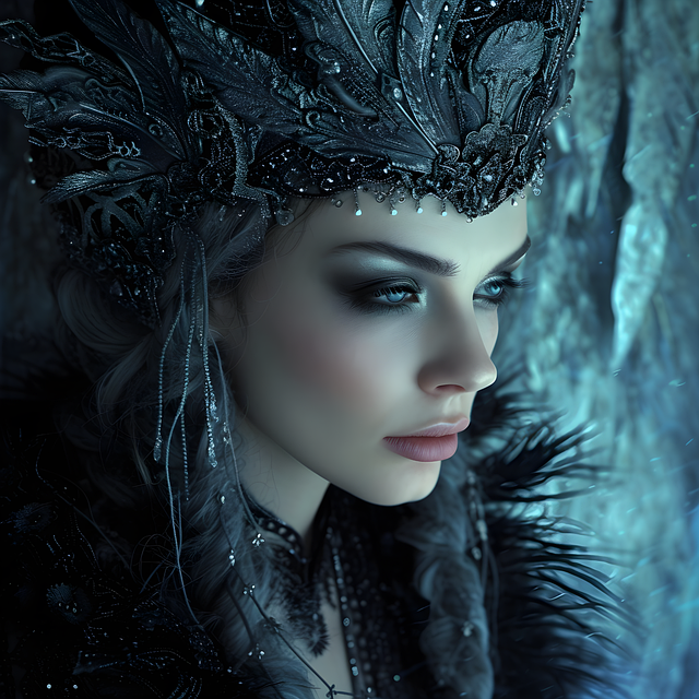 Free woman queen crown illustration