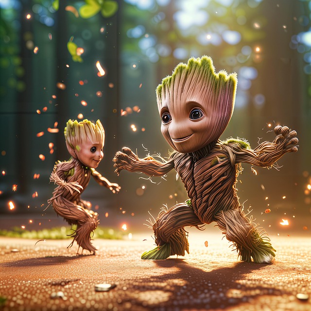 Ai Generado, Groot, Danza, Contento