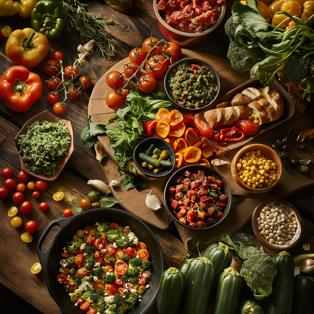 Free ai generated vegetables food illustration