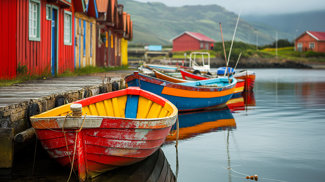 Download free HD stock image of Ai Generated Boats Free ai generated boats port illustration