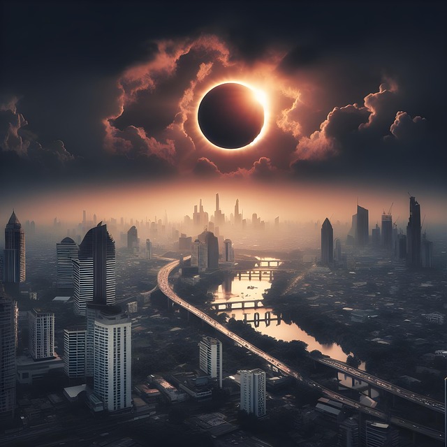 Download free HD stock image of Ai Generated Eclipse Free ai generated eclipse solar eclipse illustration