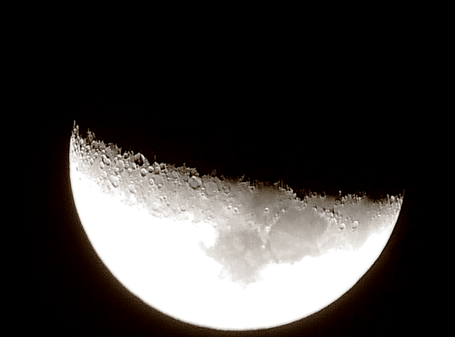 Luna, Noche, Naturaleza, Cielo, Cráter