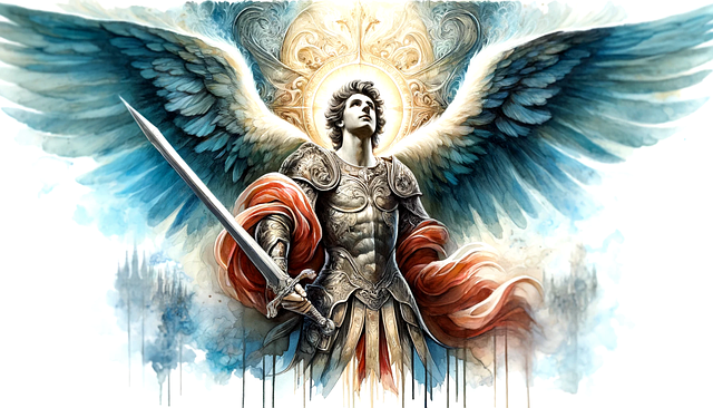 Free ai generated angel guardian illustration