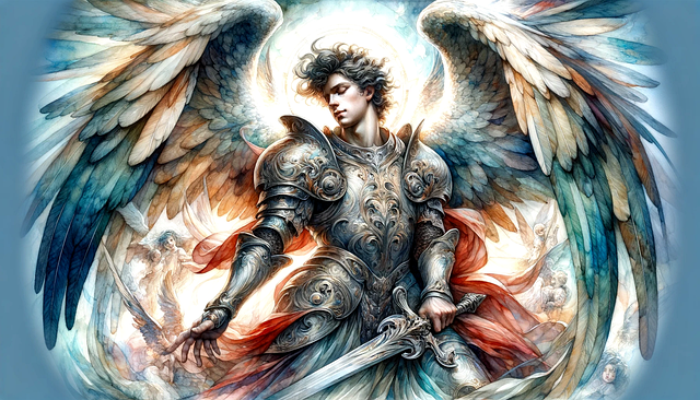 Free ai generated angel guardian illustration