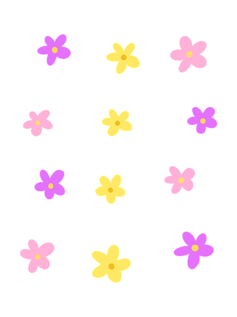 Blomster, Mønster, Forår, Natur