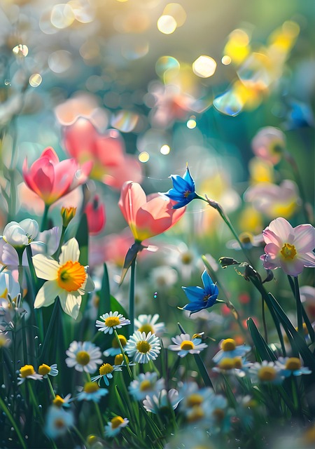 Free ai generated flowers spring illustration