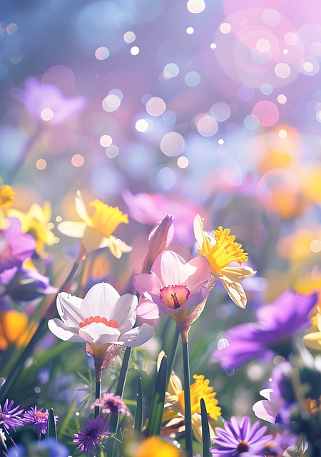 Free ai generated flowers spring illustration