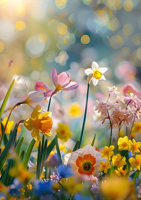 Free ai generated flowers spring illustration
