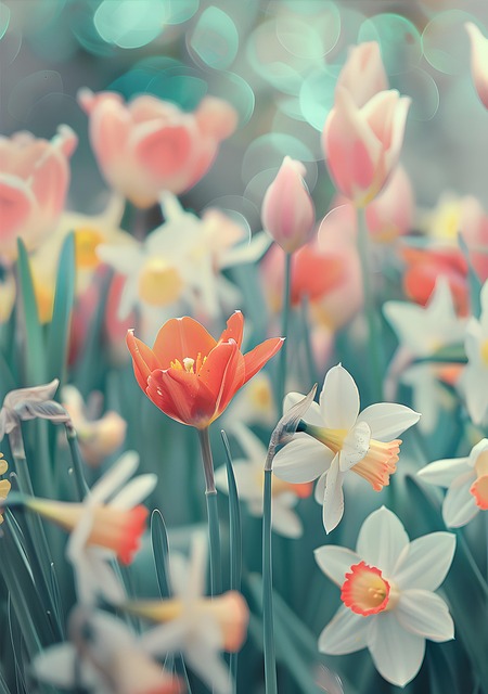 Free ai generated flowers spring illustration