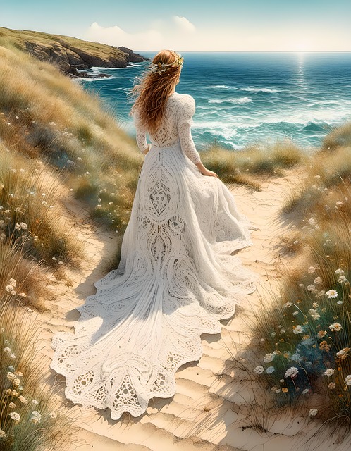 Download free HD stock image of Ai Generated Woman Free ai generated woman beach illustration