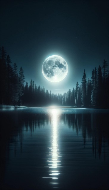 Free ai generated lake nature illustration