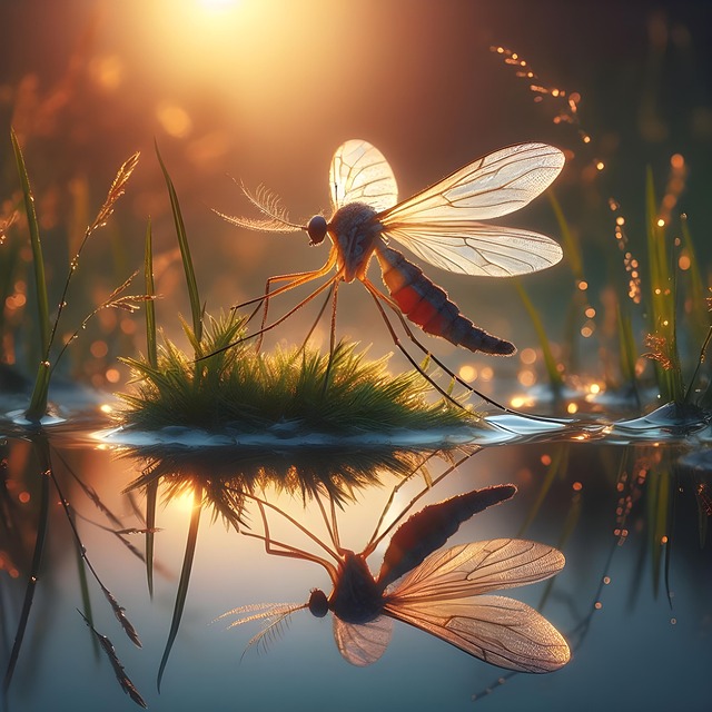 Download free HD stock image of Ai Generated Mosquito Free ai generated mosquito insect illustration