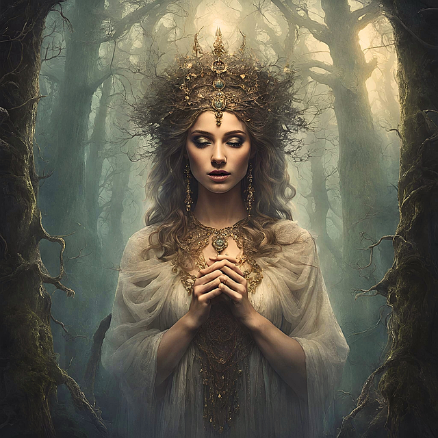 Ai Generiert, Mädchen, Natur, Wald, Frau