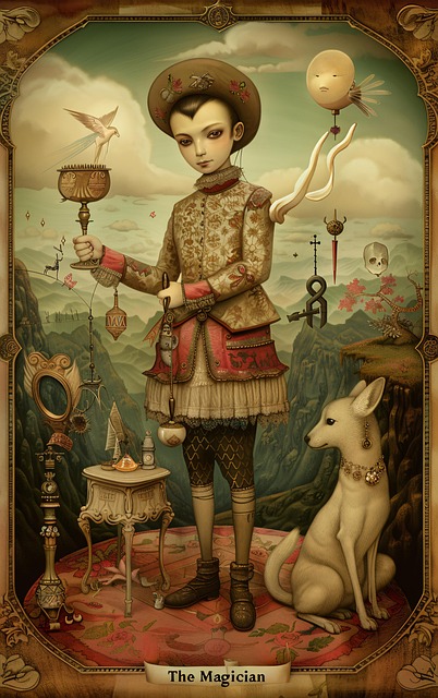 Free ai generated magician victorian illustration