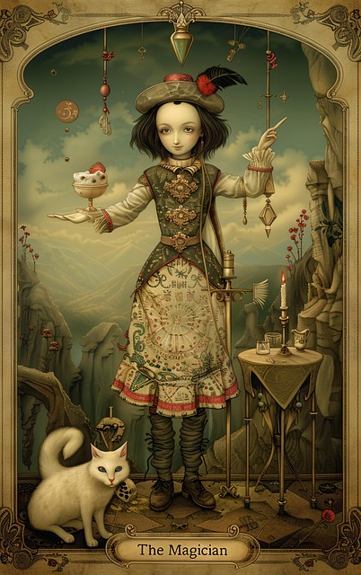 Free ai generated magician victorian illustration