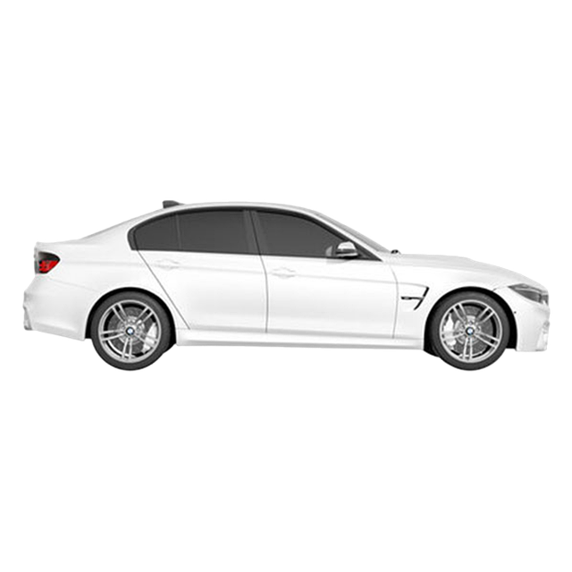 Free White Sedan illustration and picture